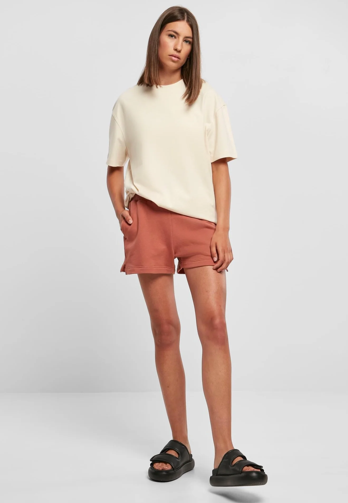 Urban Classics - Ladies Oversized Boyfriend Whitesand - T-Shirt - Image 2