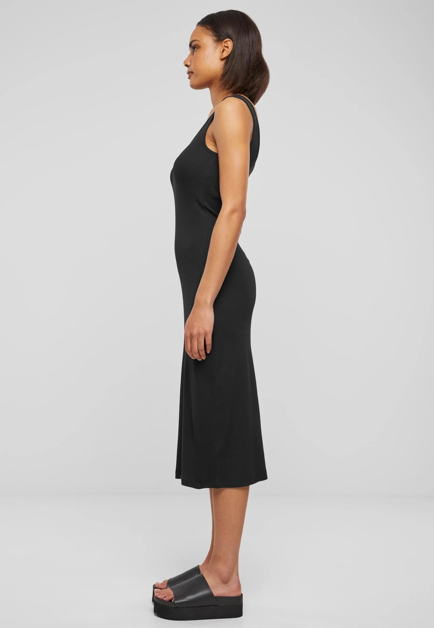 Urban Classics - Ladies Rib Top Black - Dress - Image 3