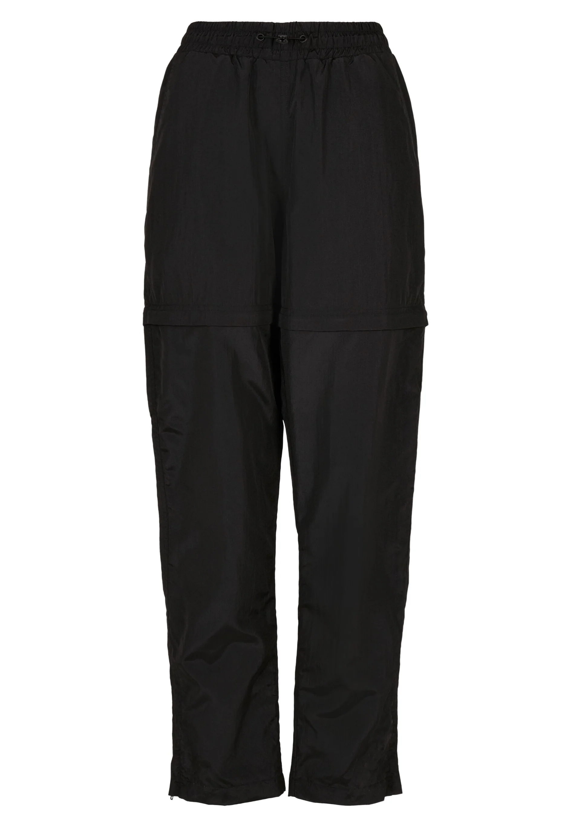 Urban Classics - Ladies Shiny Crinkle Nylon Zip Black - Pants - Image 8