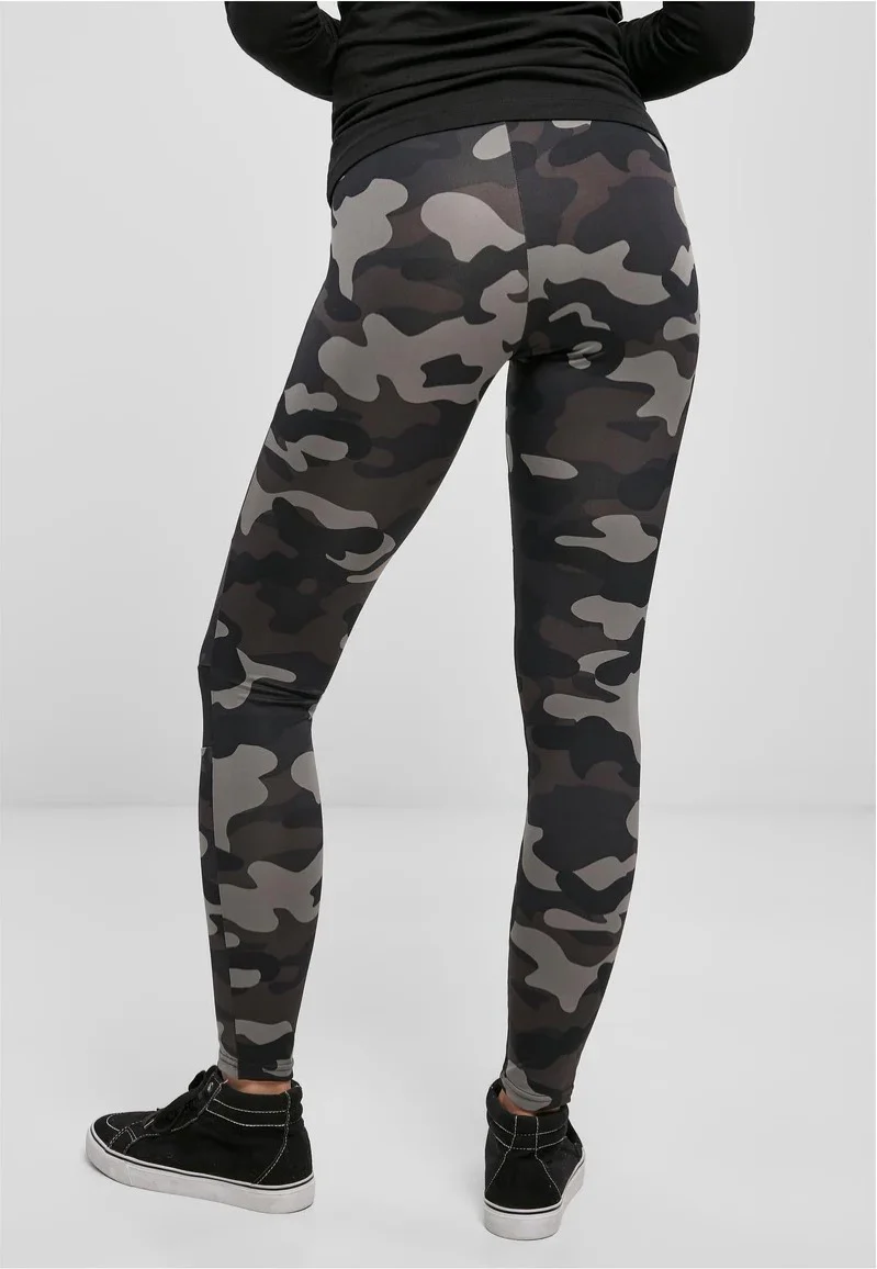 Urban Classics - Ladies Tech Mesh Darkcamo/Black - Leggings - Image 4