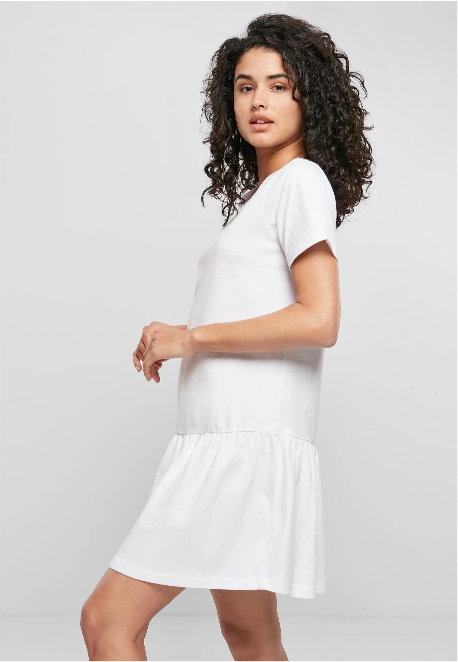 Urban Classics - Ladies Valance Tee White - Dress - Image 4