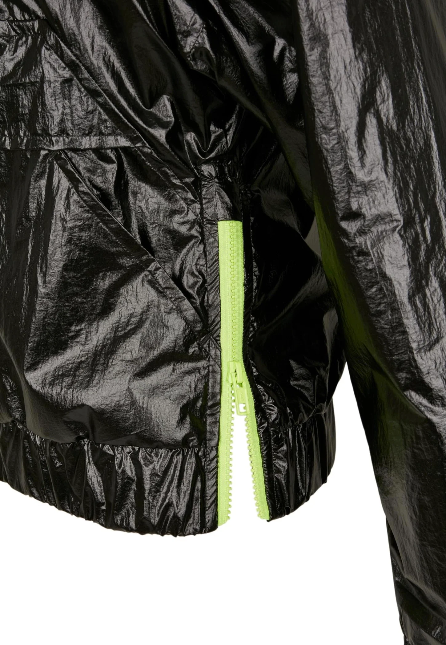 Urban Classics - Ladies Vanish Crinkle Pull Over Black - Windbreaker - Image 15