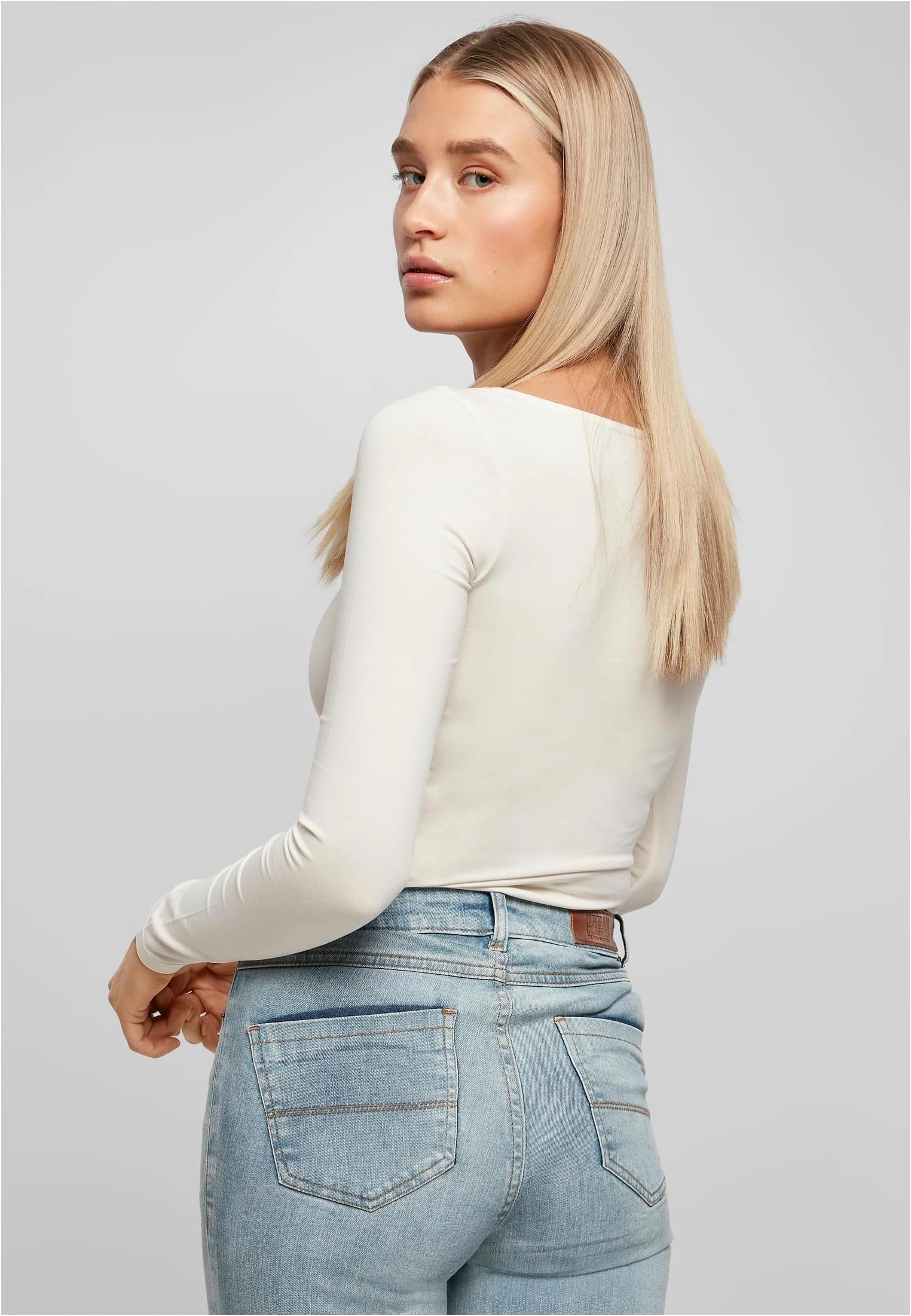 Urban Classics - Organic Longsleeve White Sand - Body - Image 5