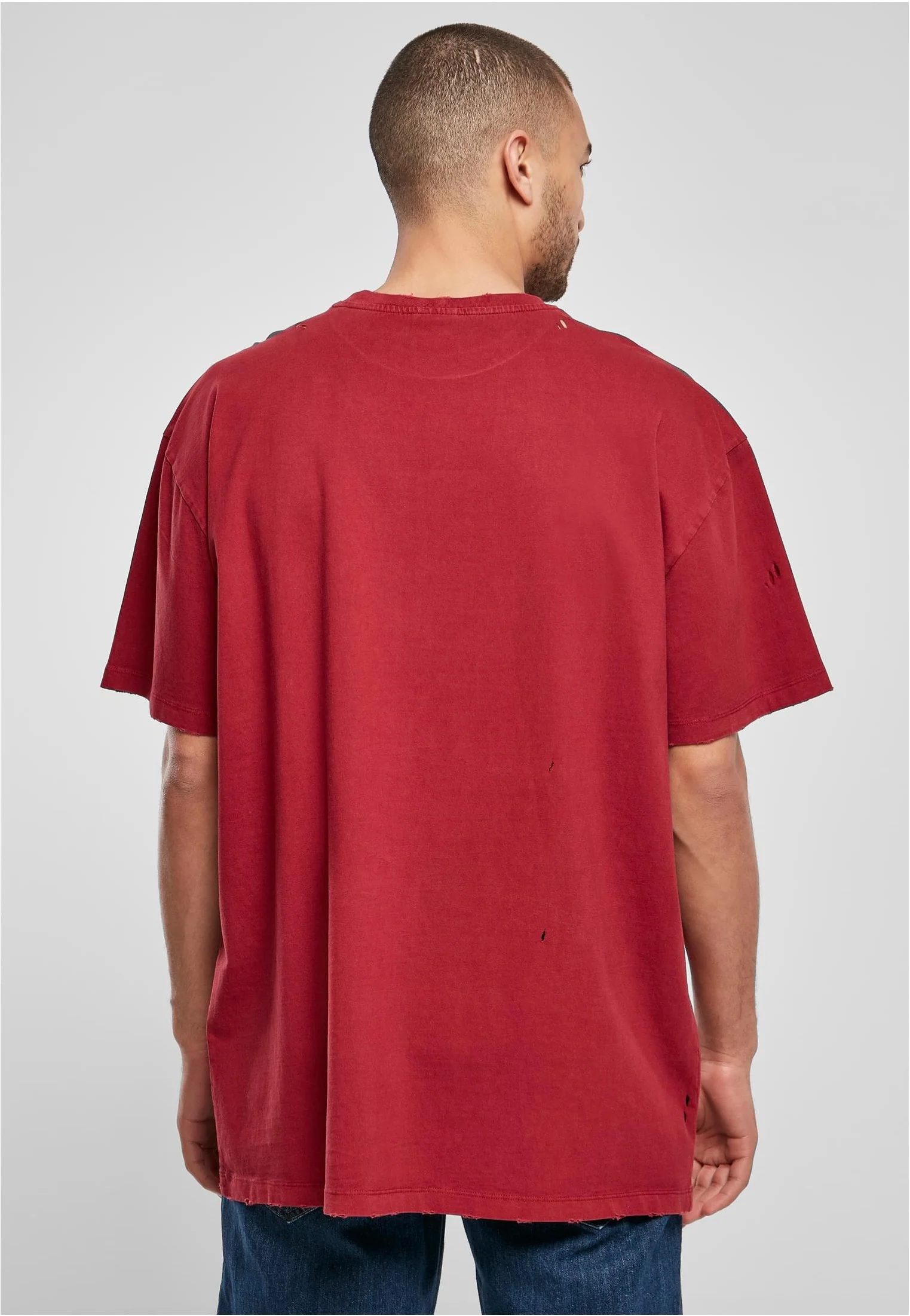 Urban Classics - Oversized Distressed Brickred - T-Shirt - Image 6