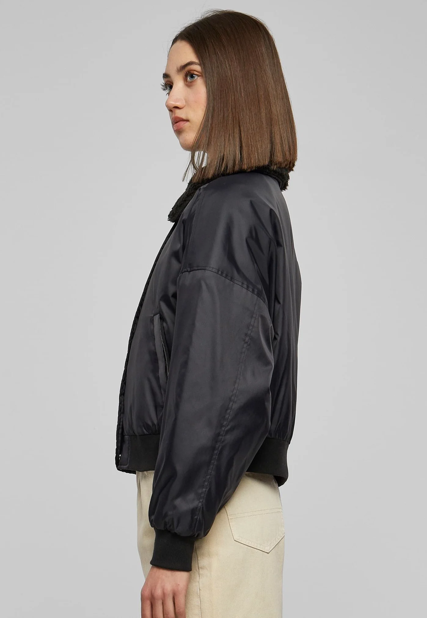 Urban Classics - Pilot Bomber Black - Jacket - Image 2