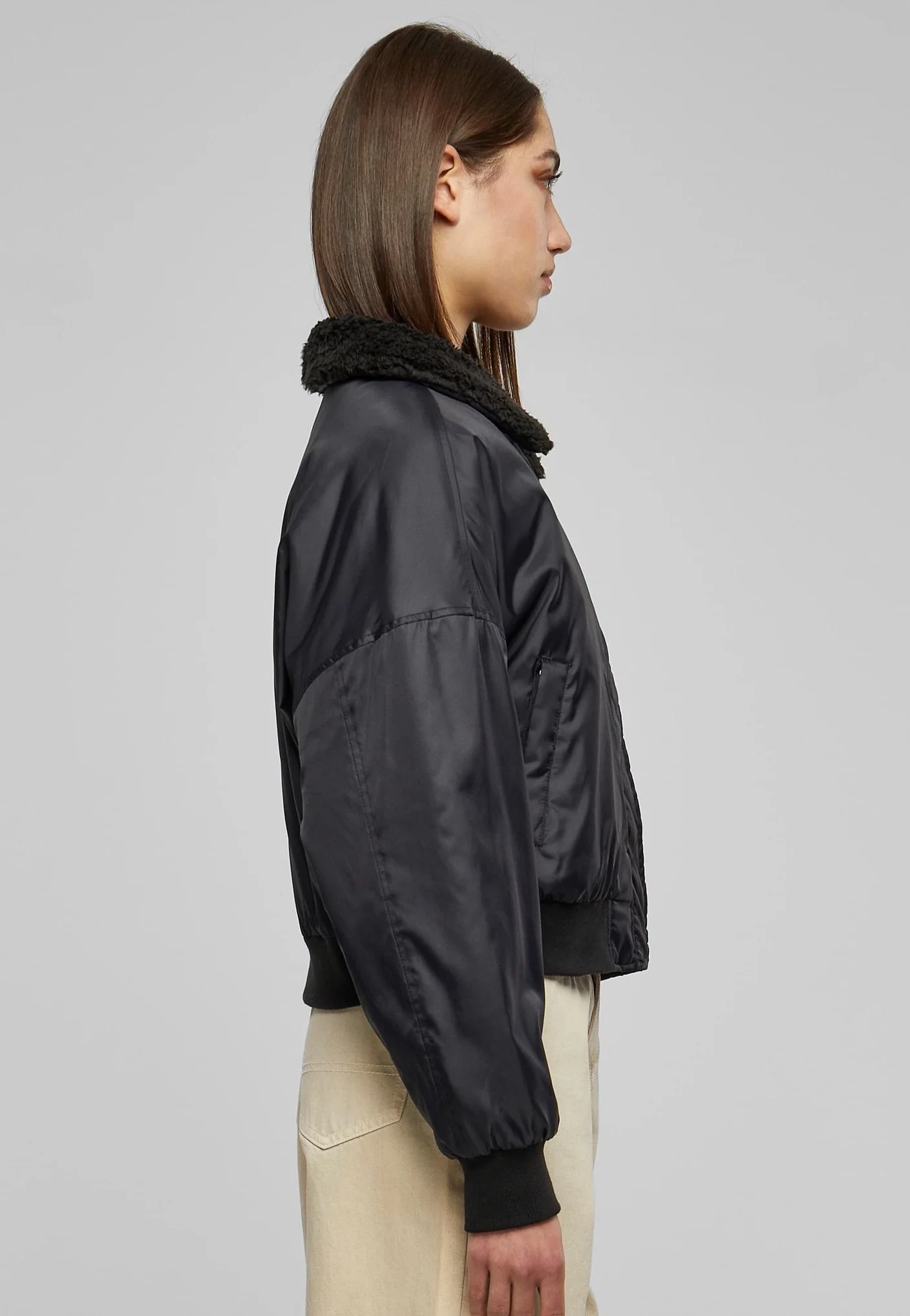 Urban Classics - Pilot Bomber Black - Jacket - Image 3