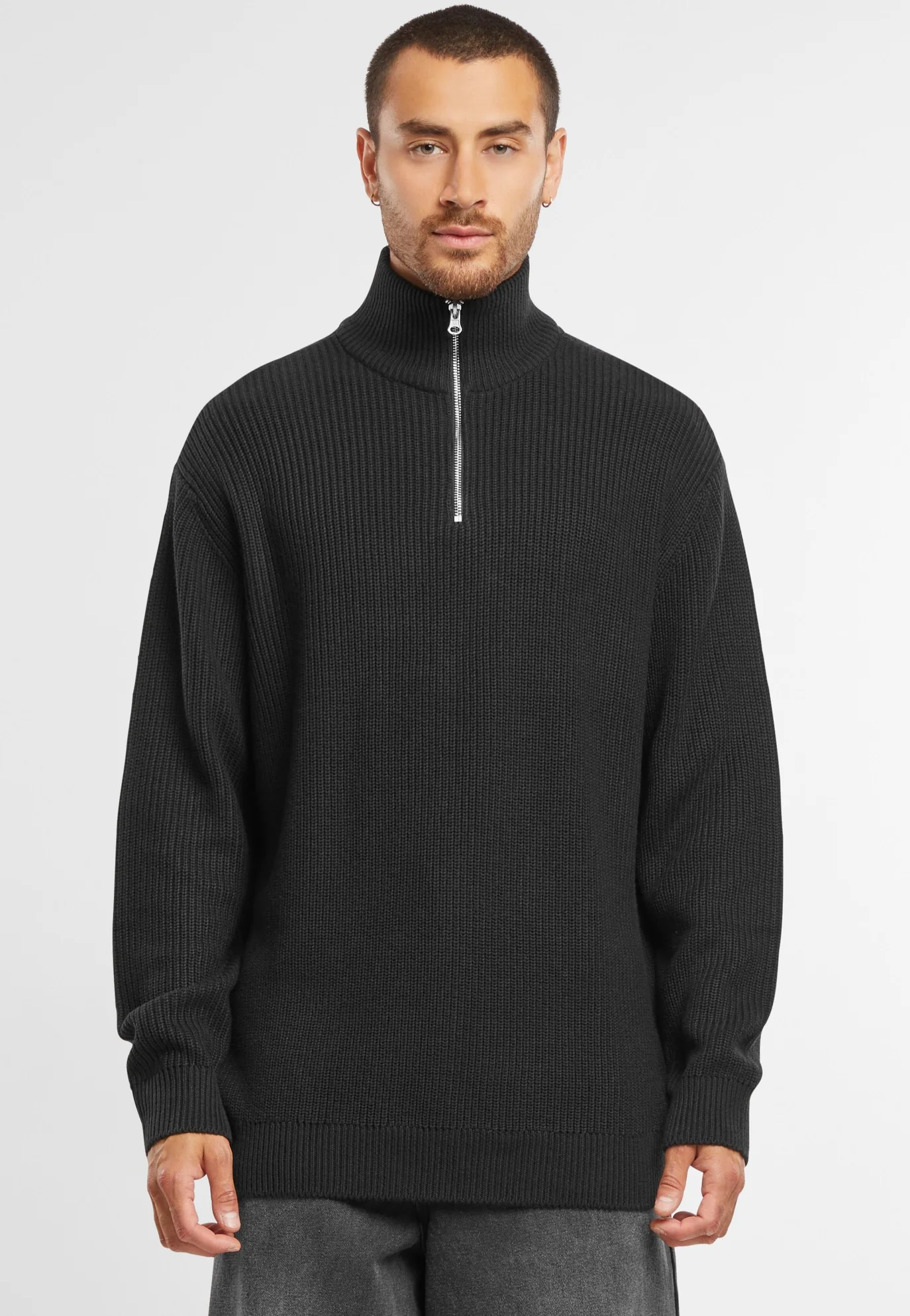 Urban Classics - Rib Basic Black - Pullover - Image 2