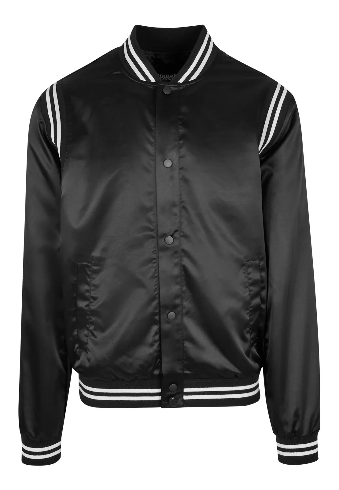 Urban Classics - Satin College Black - College Jacket - Image 6