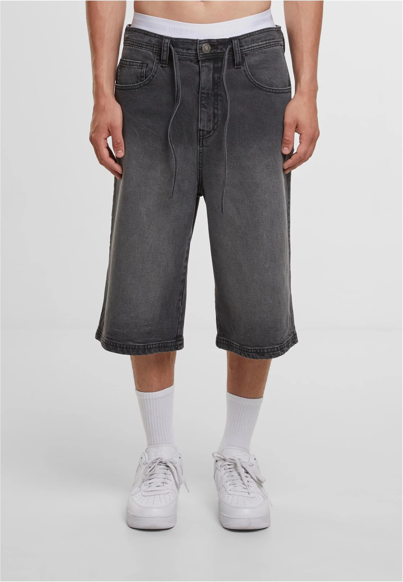 Urban Classics - Skater Shorts With Drawcord Black Washed - Shorts - Image 6