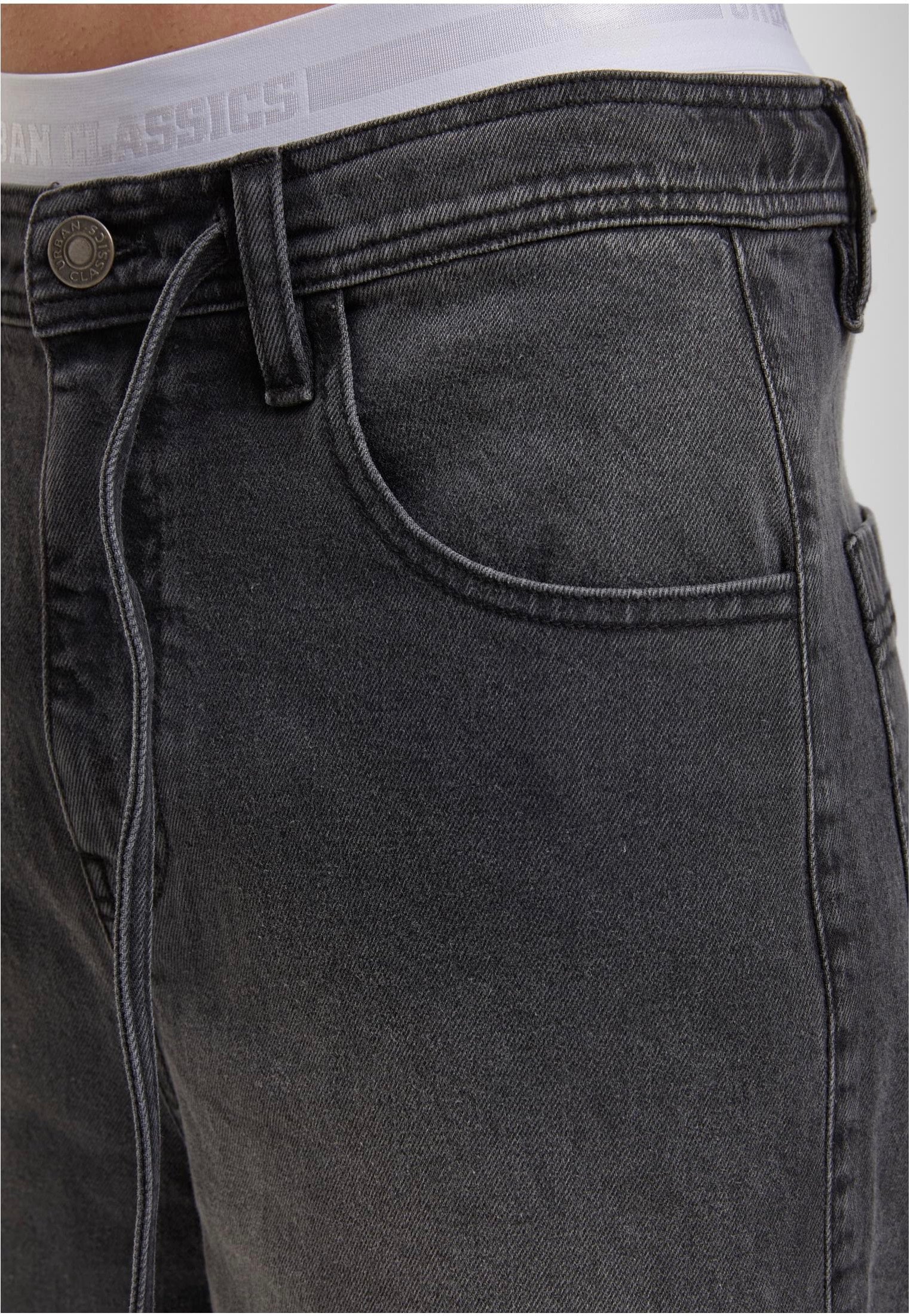 Urban Classics - Skater Shorts With Drawcord Black Washed - Shorts - Image 8