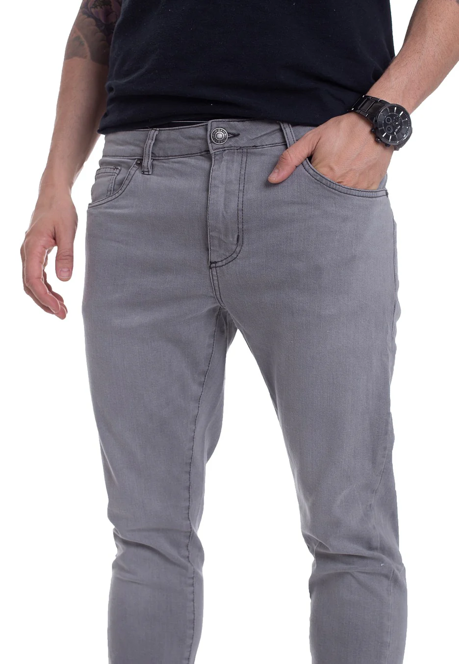 Urban Classics - Slim Fit Mid Grey - Jeans - Image 4