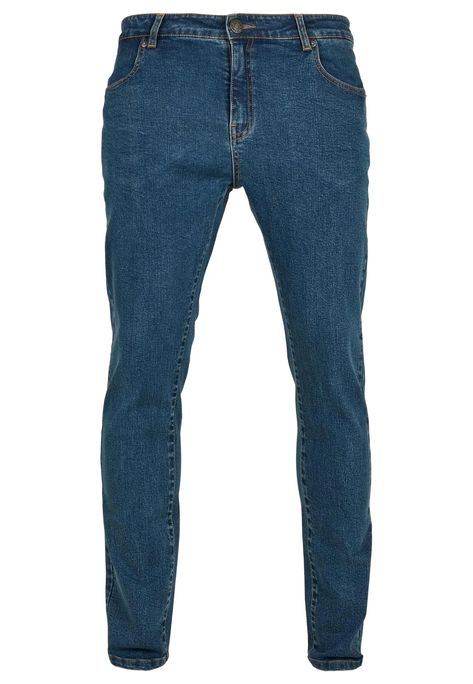 Urban Classics - Slim Fit Mid Indigo Washed - Jeans - Image 6