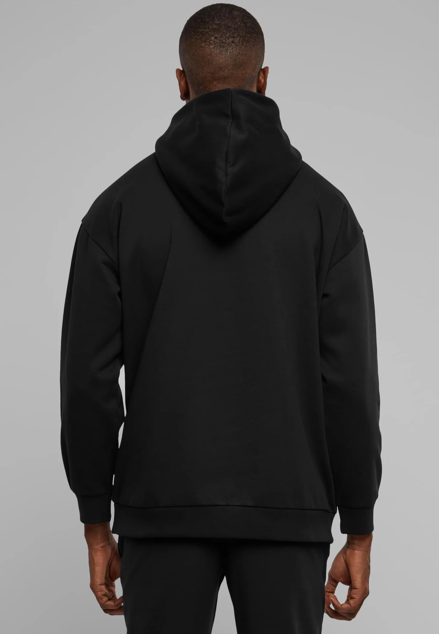 Urban Classics - Zipped High Neck Black - Hoodie - Image 2