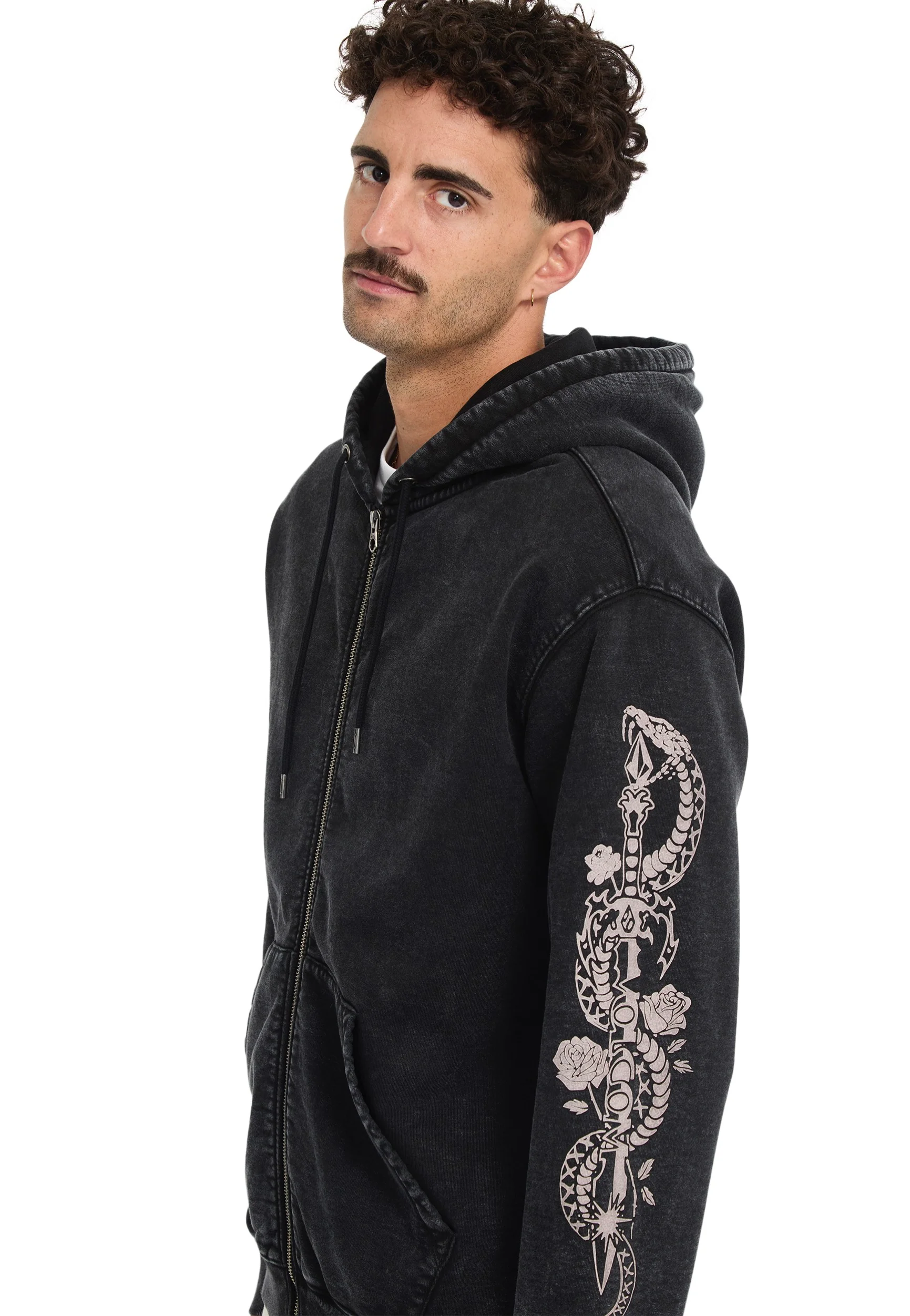 Volcom - Die By The Stone Light Acid Black - Zipper - Image 2