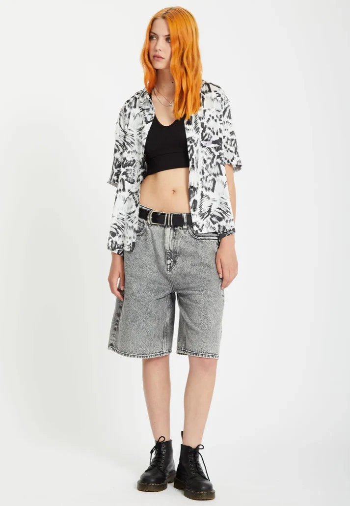 Volcom - Fa Alix Black White - Shirt - Image 6
