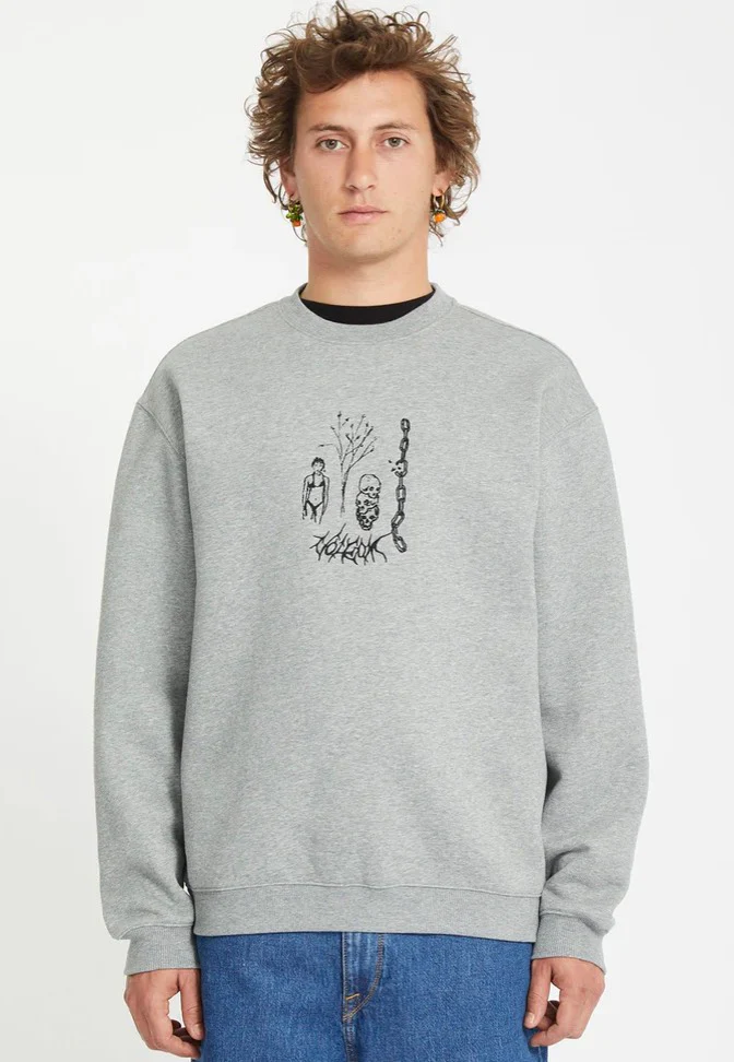 Volcom - Noder Heather Grey - Sweater - Image 2