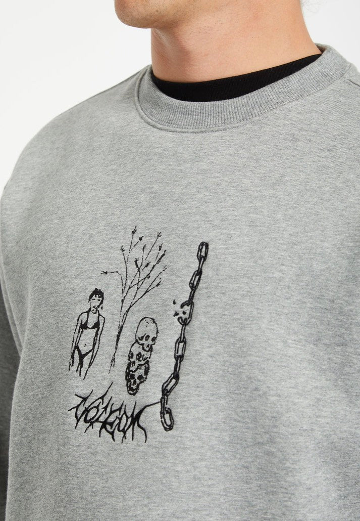 Volcom - Noder Heather Grey - Sweater - Image 3