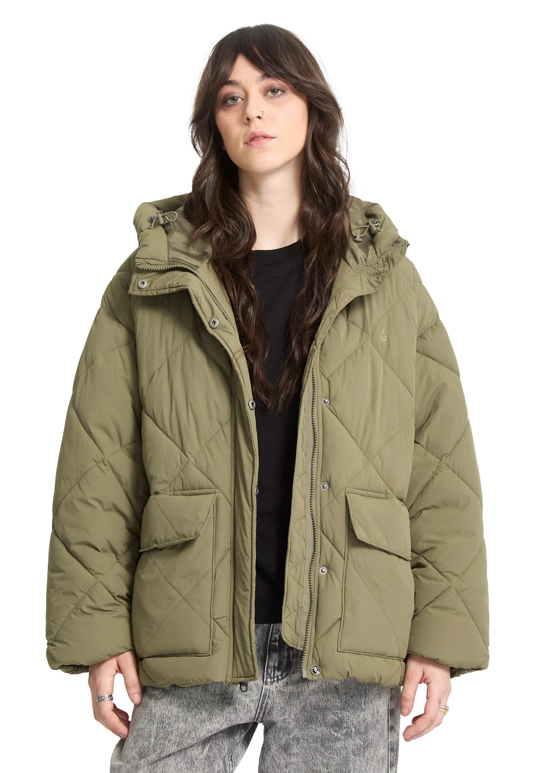Volcom - Out Of Boxy Puff Wintermoss - Jacket - Image 3