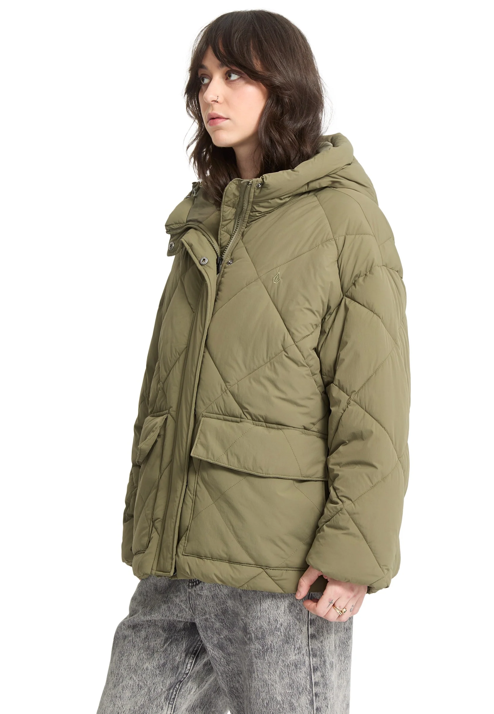 Volcom - Out Of Boxy Puff Wintermoss - Jacket - Image 5