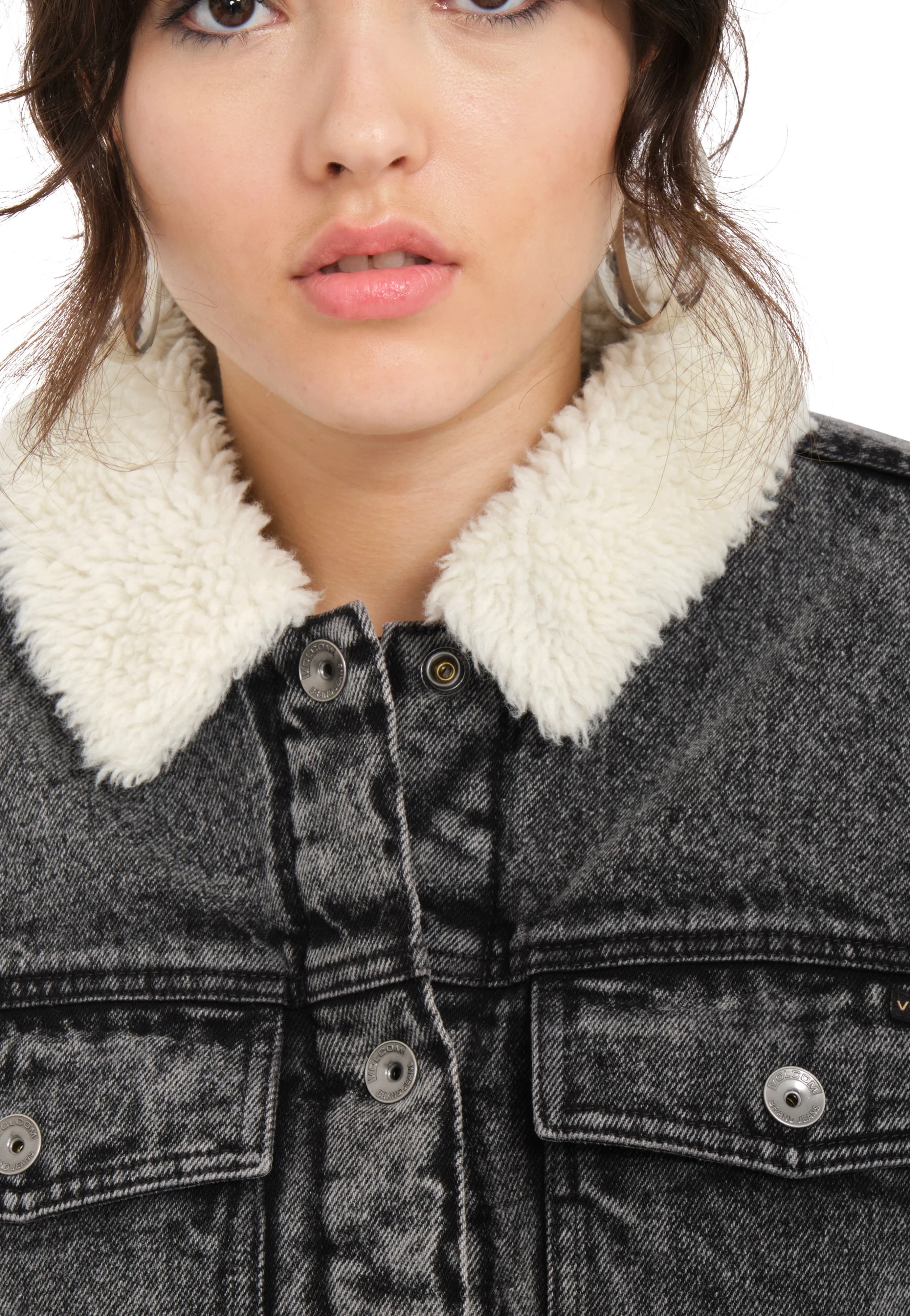 Volcom - Radstone Sherpa Black - Jeans Jacket - Image 3