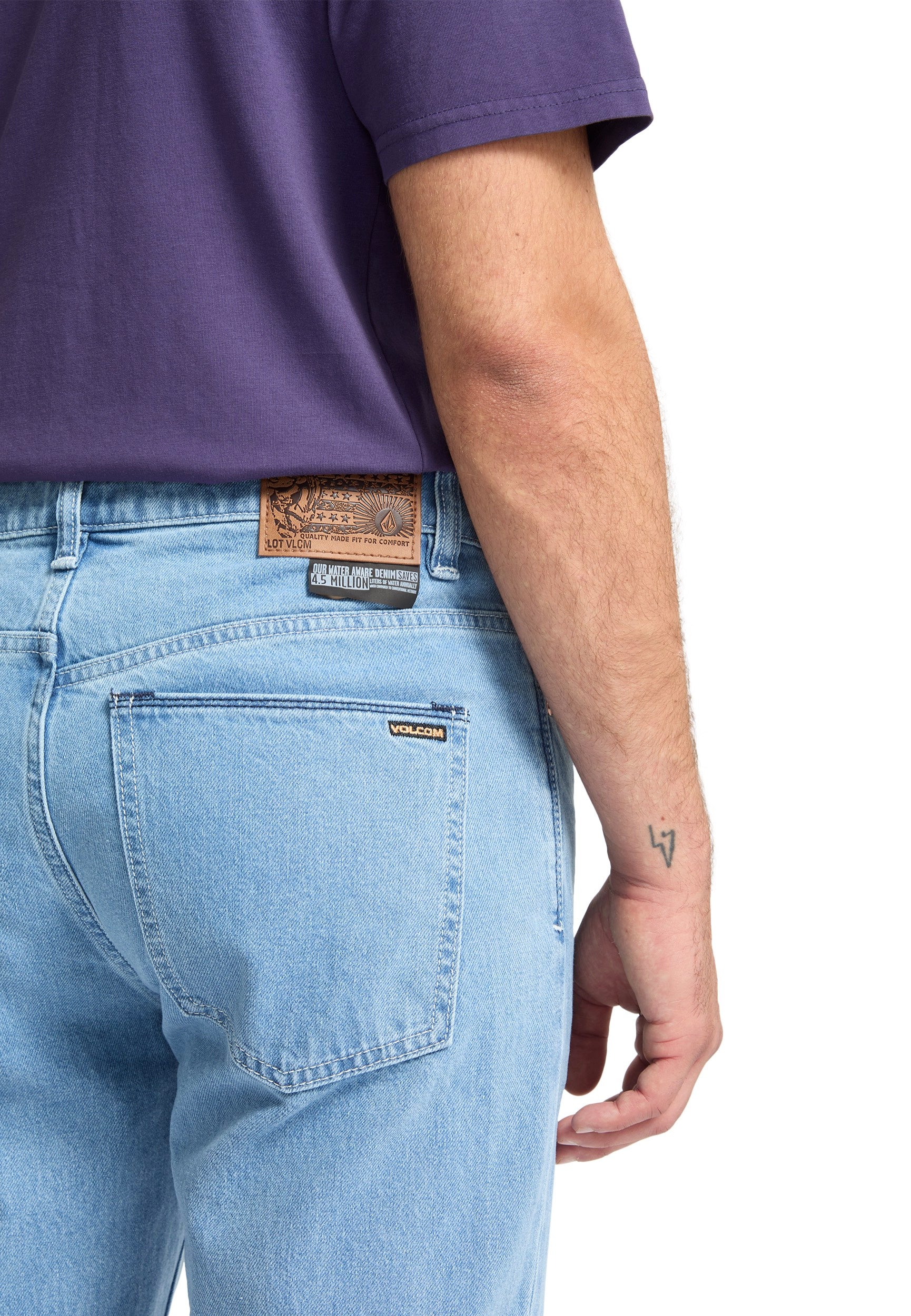 Volcom - Solver Denim Camper Blue - Jeans - Image 4