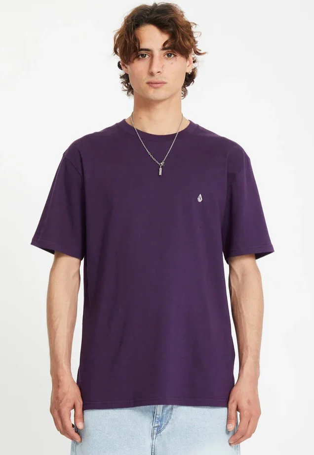 Volcom - Stone Blanks Basic Grape Royale - T-Shirt - Image 2