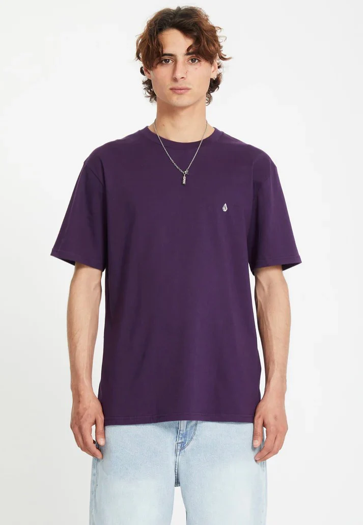 Volcom - Stone Blanks Basic Grape Royale - T-Shirt - Image 4