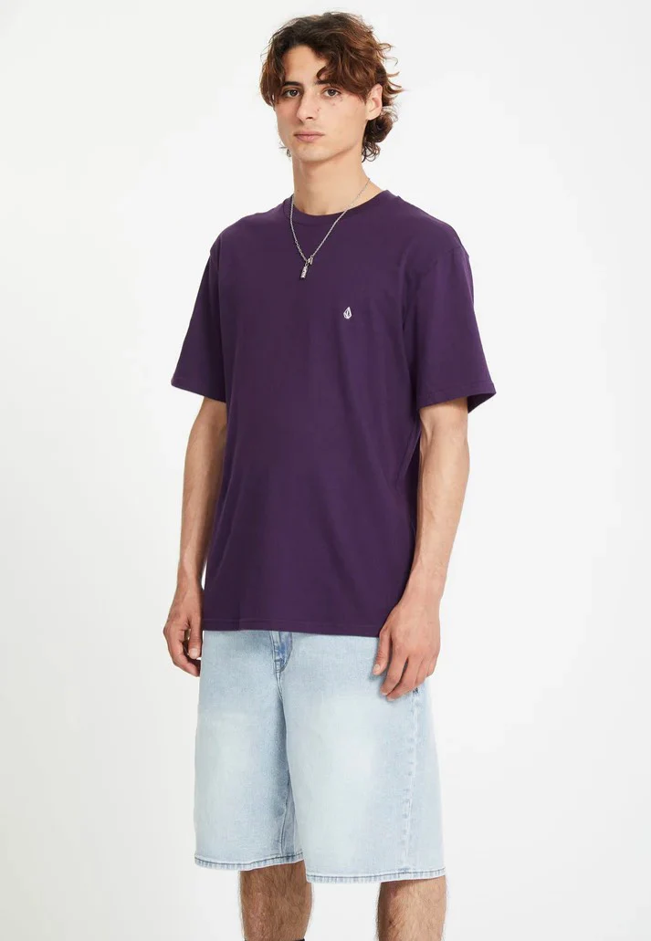 Volcom - Stone Blanks Basic Grape Royale - T-Shirt - Image 5
