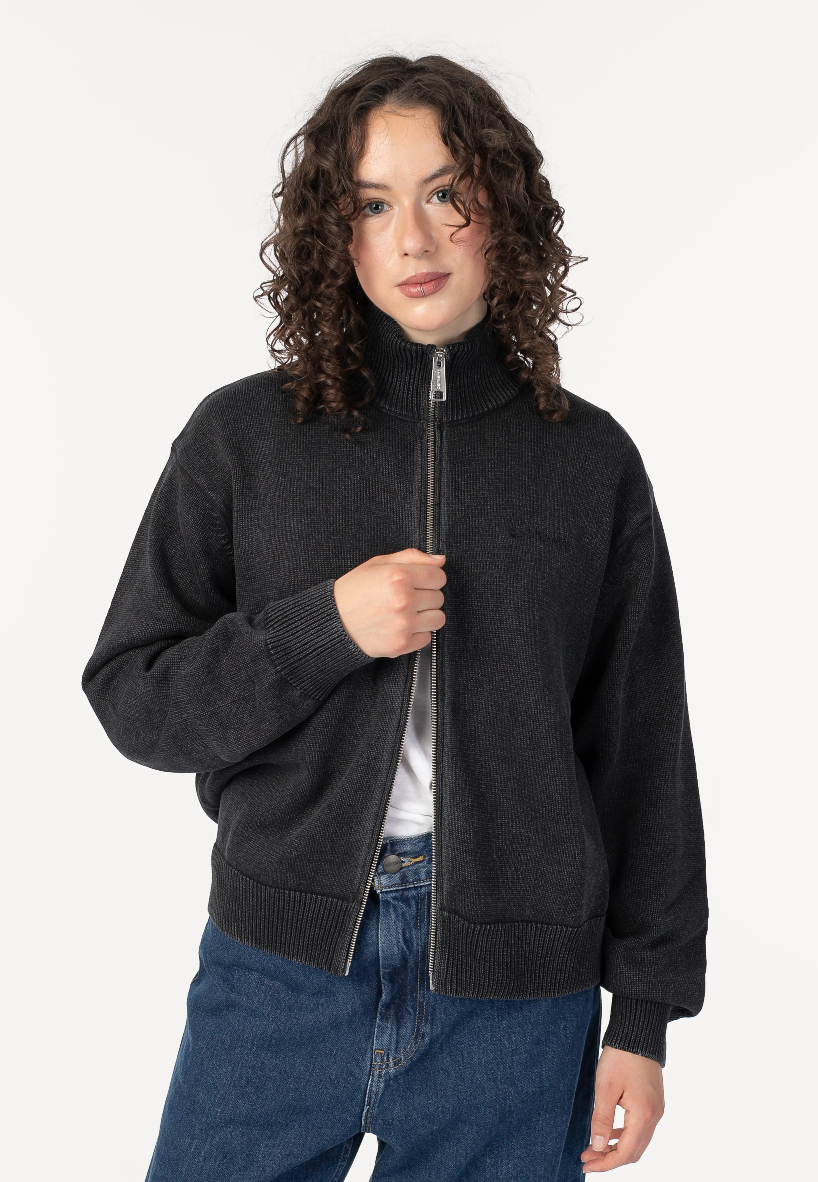 W' Kori Garment Dyed Black - Zipper - Image 5