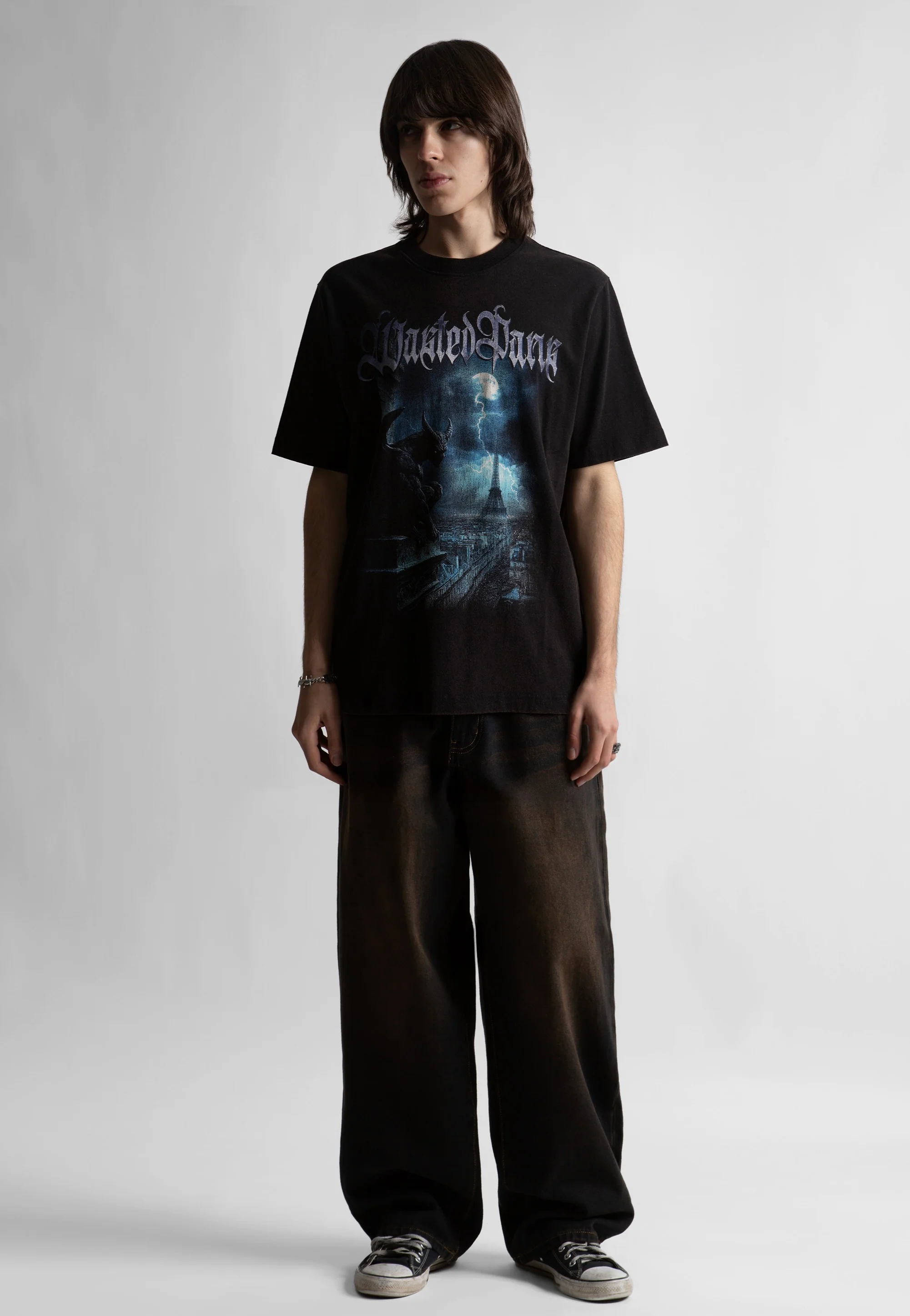 Wasted Paris - Gargoyle Faded Black - T-Shirt - Image 5