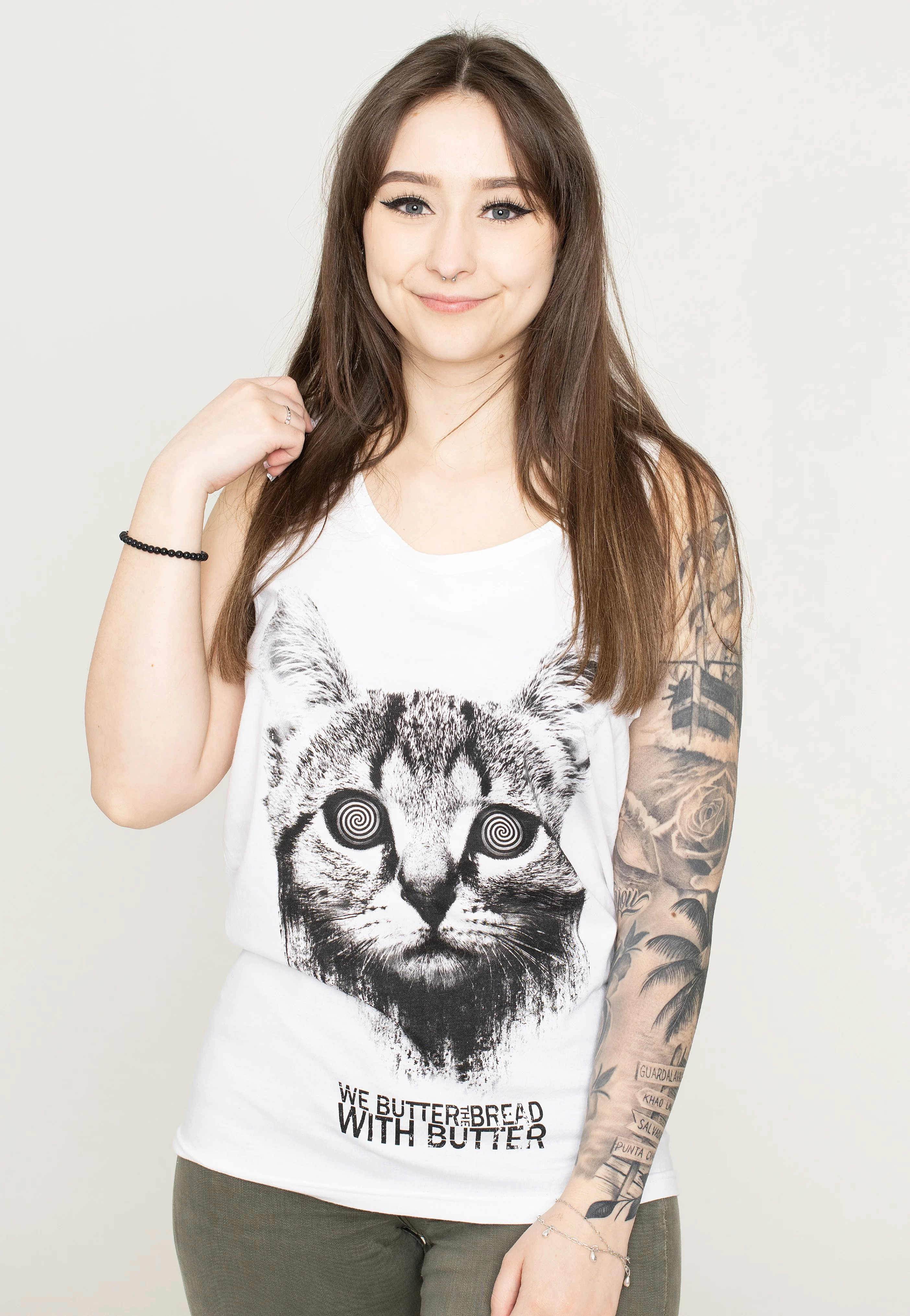 We Butter The Bread With Butter - Katze White - Tank - Image 5