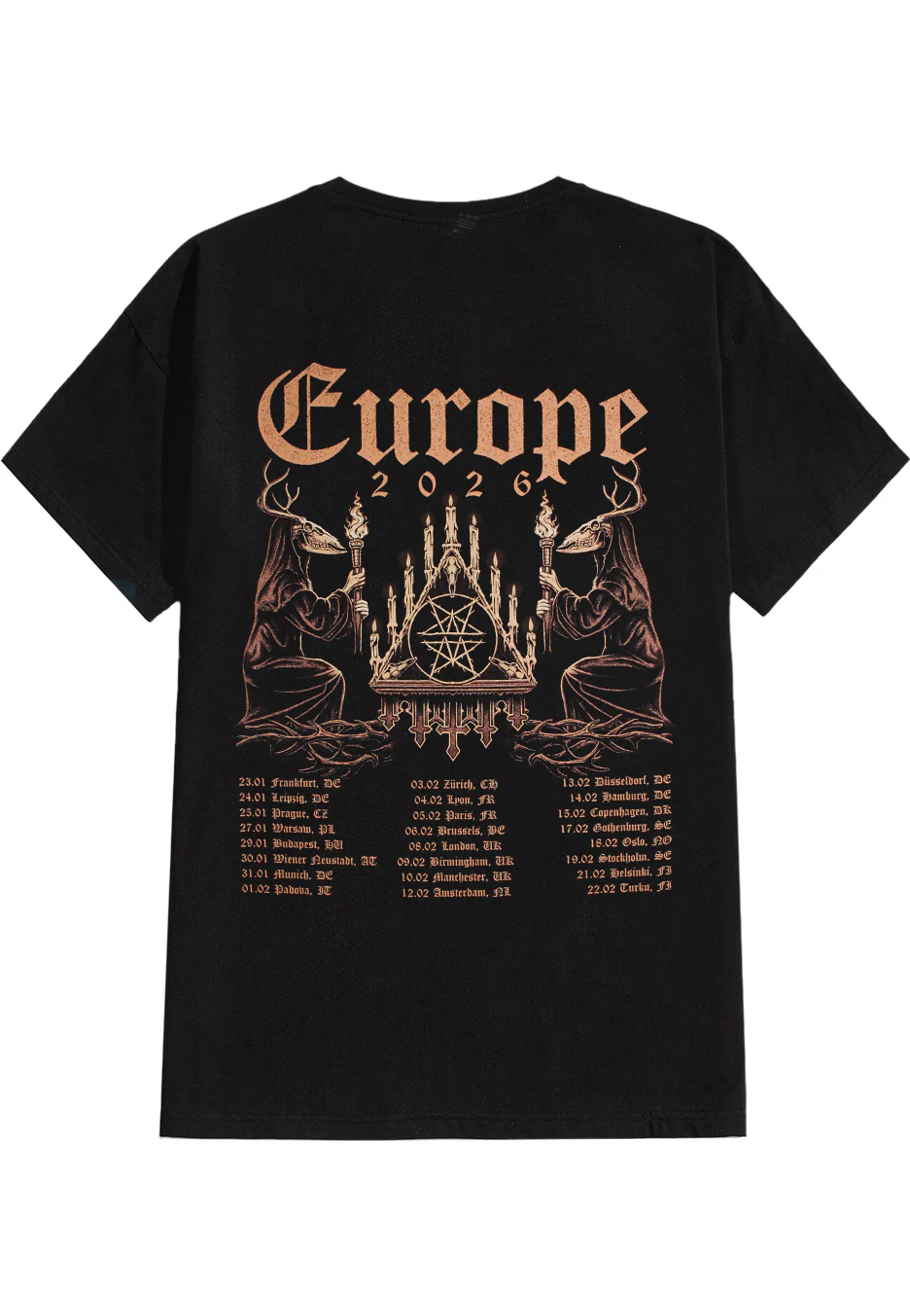 Whitechapel - Mask Tour 2026 - T-Shirt - Image 2