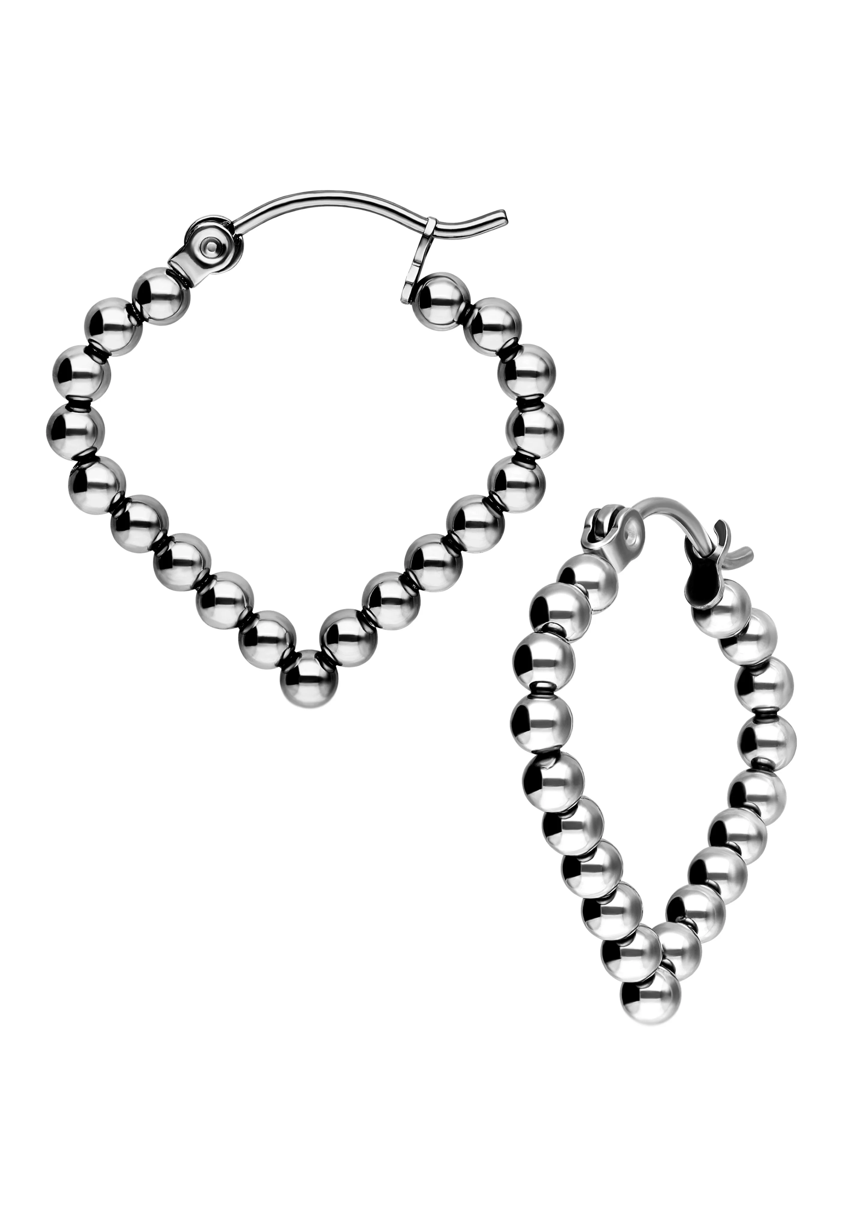 Wildcat - Bubble Polygon Hoops Silver - Earrings - Image 4