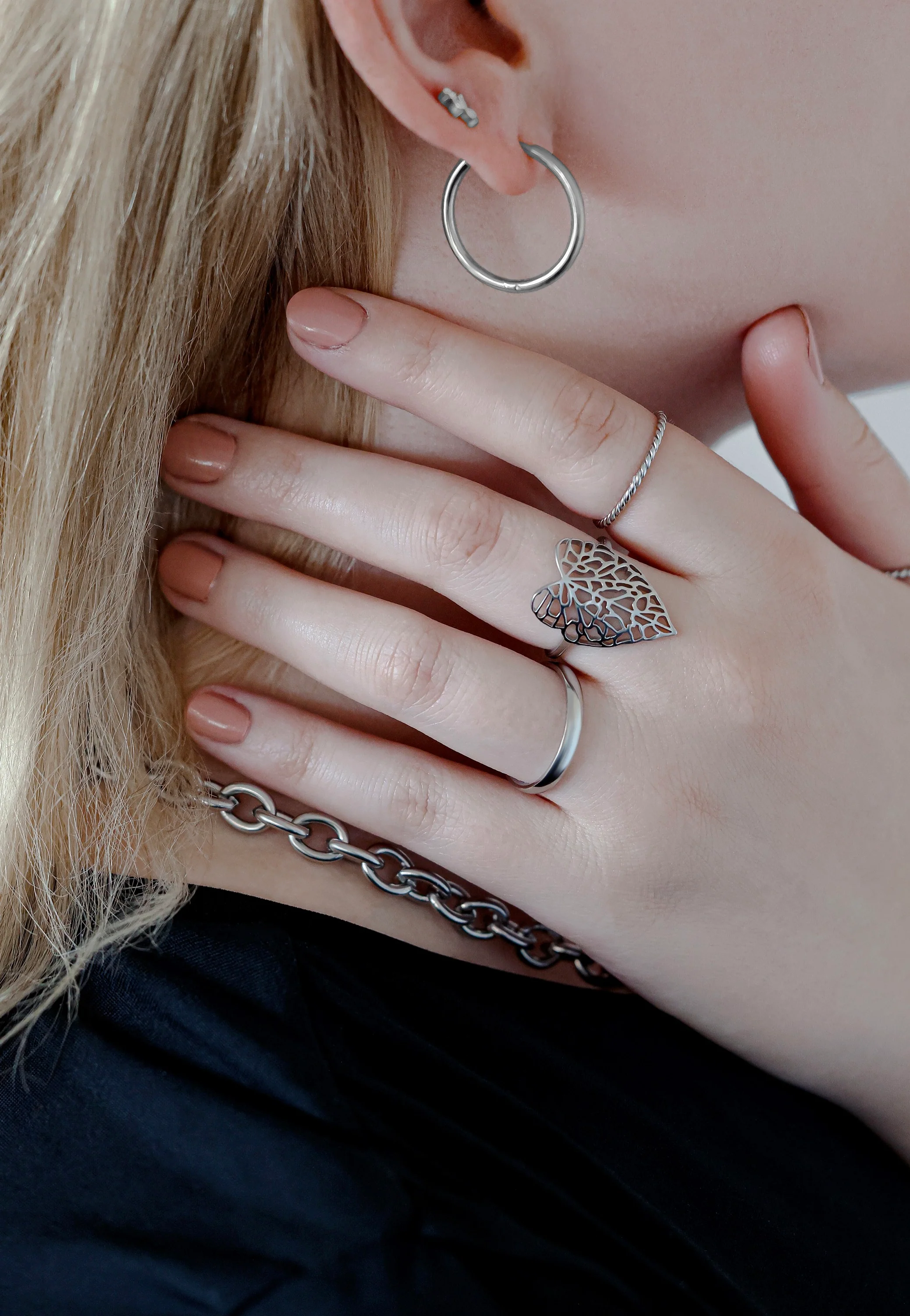 Wildcat - Lovely Leaf Silver - Ring - Image 3