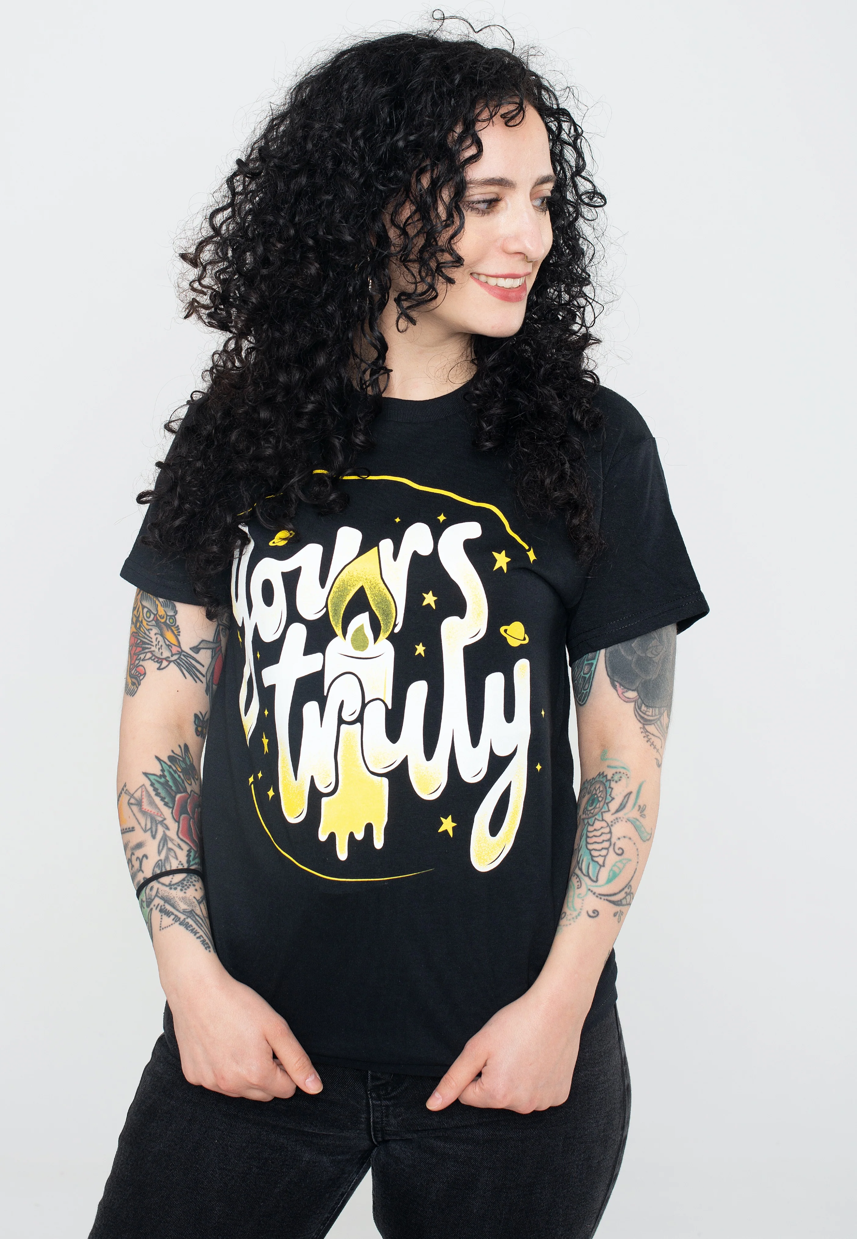 Yours Truly - Afterglow Candle - T-Shirt - Image 5